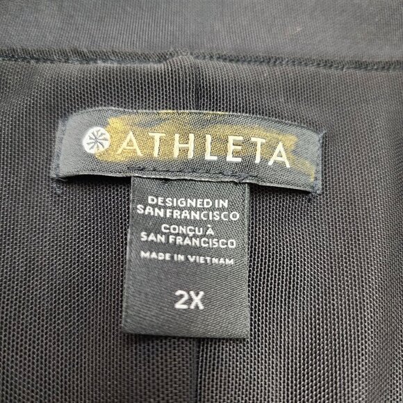 Athleta Delancey Dress Black 2X - Picture 5 of 6